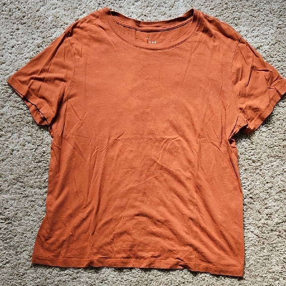 a new day Tops - A New Day Orange Relaxed Short Sleeve Tee, Size XL